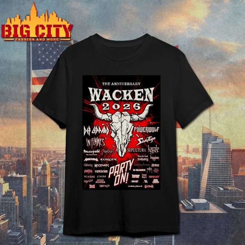 The anniversary Wacken 2026 Poster - Adult & Kids T-Shirts, Sweatshirts & Hoodies apparel design preview 1