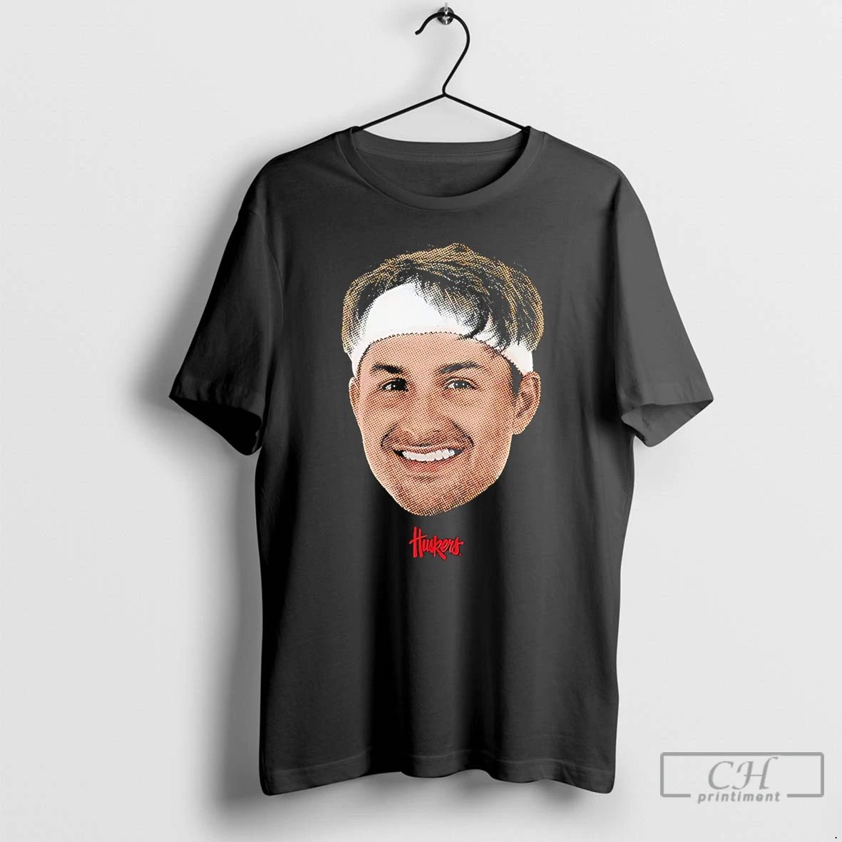 Classic Samuel Hoiberg Nebraska Cornhuskers Big Head - Adult & Kids T-Shirts, Sweatshirts & Hoodies apparel design preview 1