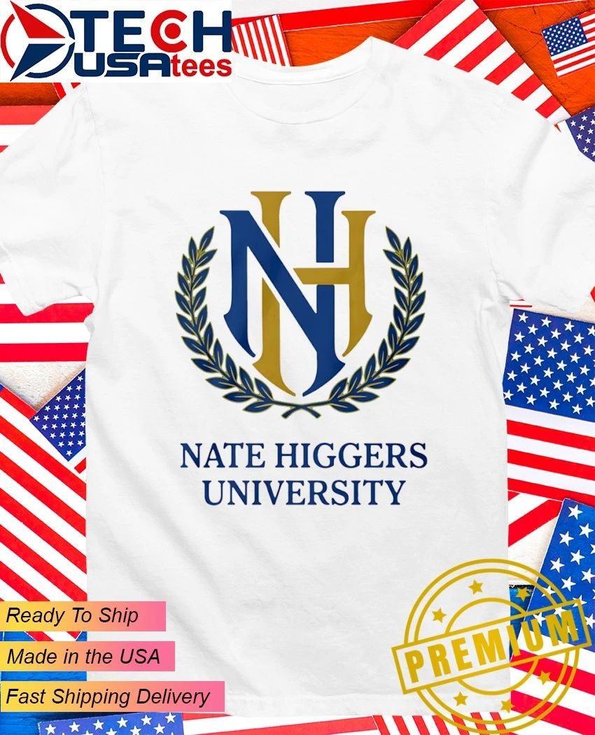 Nate Higgers University logo - Adult & Kids T-Shirts, Sweatshirts & Hoodies apparel design preview 1