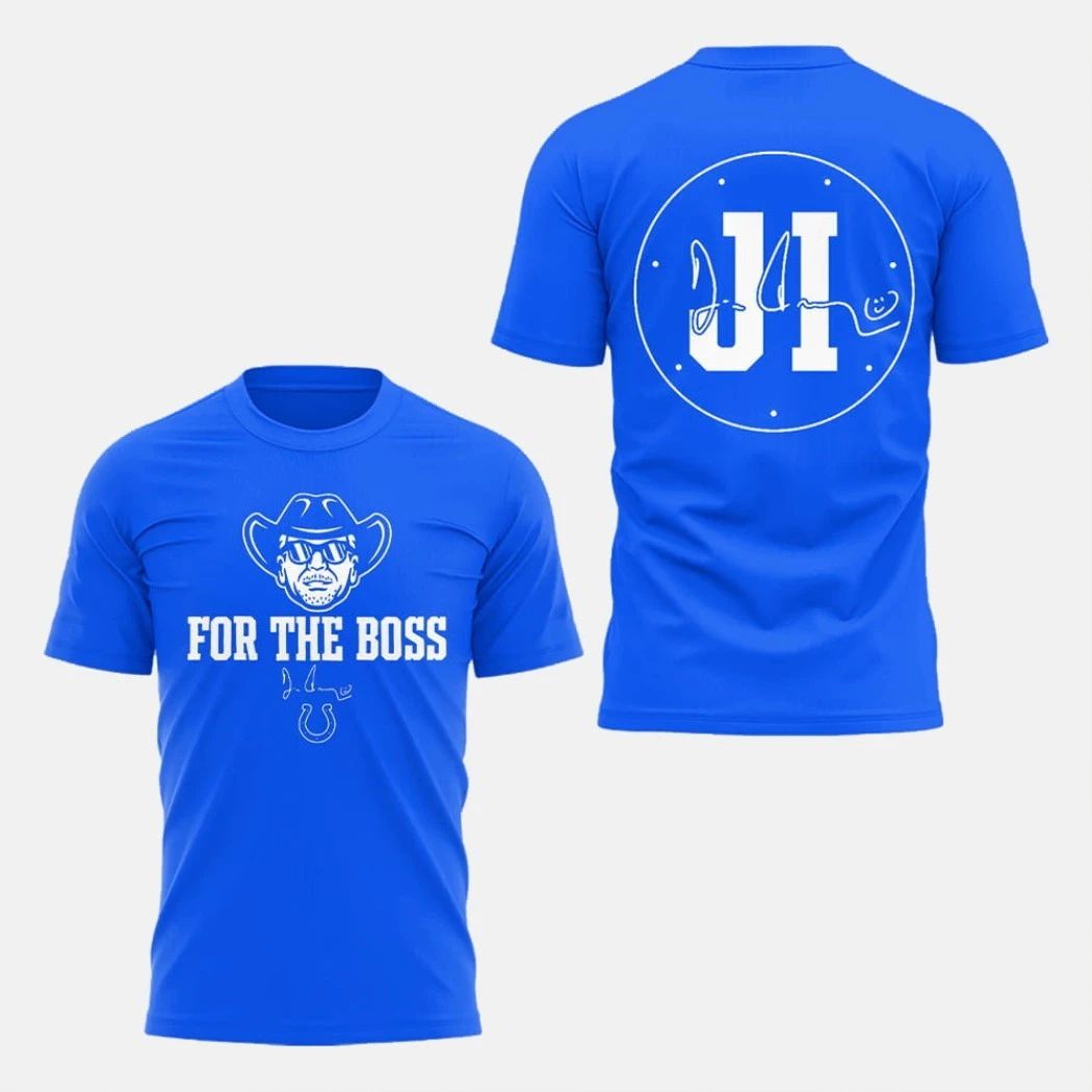 2025 Colts For The Boss Ring of Honor Jim Irsay Logo - Adult & Kids T-Shirts, Sweatshirts & Hoodies apparel design preview 1