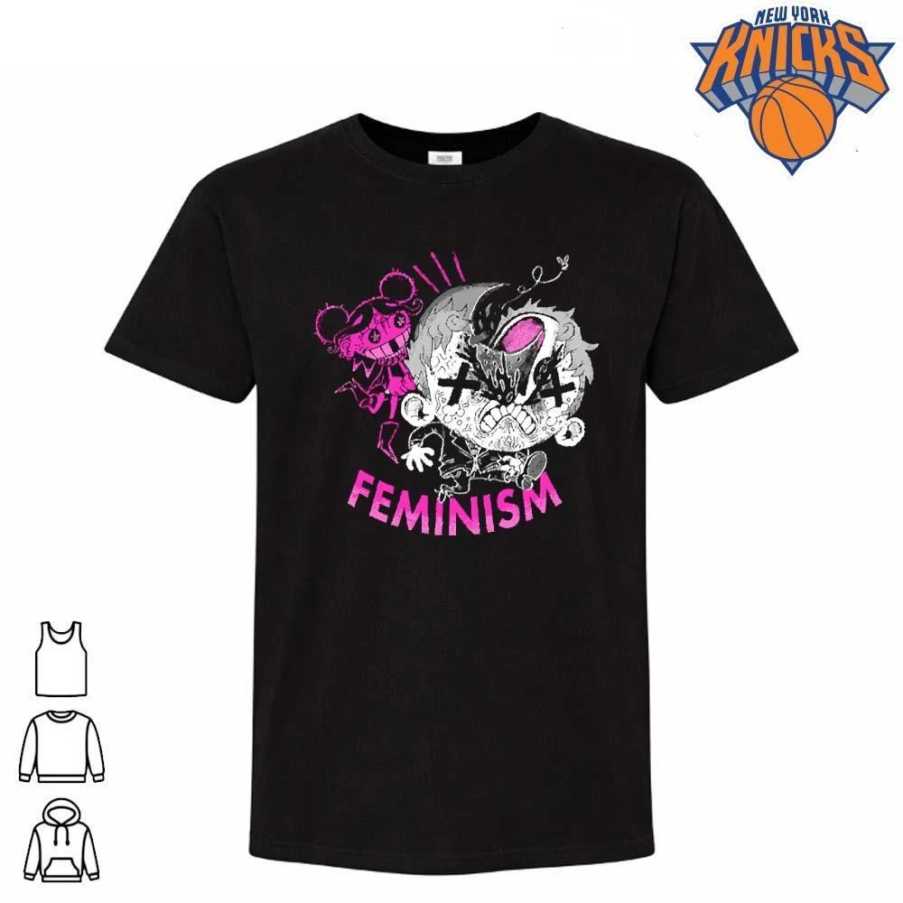 Feminism Edgy Goth Pink Grunge Punk Rock Girl - Adult & Kids T-Shirts, Sweatshirts & Hoodies apparel design preview 1