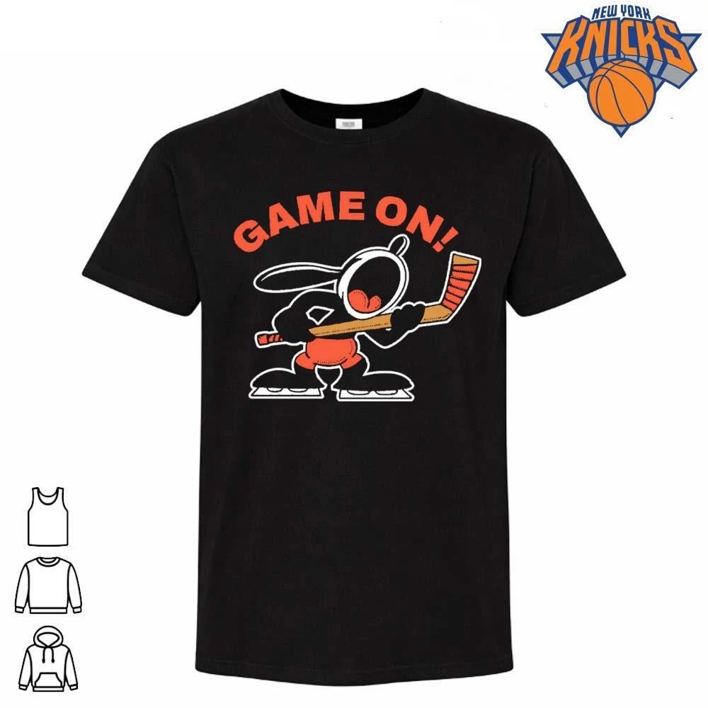 Game On Oswald the Lucky Rabbit Ice Hockey Cartoon - Adult & Kids T-Shirts, Sweatshirts & Hoodies apparel design preview 1