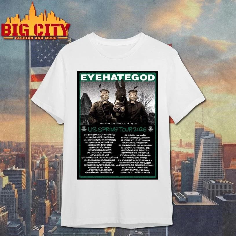 Eyehategod The Time Clock Ticking On US Spring Tour - Adult & Kids T-Shirts, Sweatshirts & Hoodies apparel design preview 1