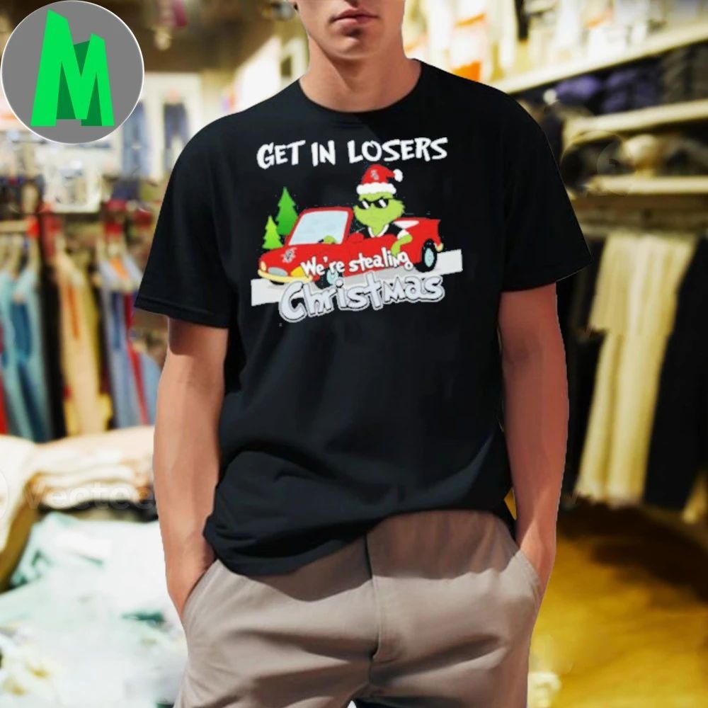 Chicago White Sox Grinch Christmas Get In Losers - Adult & Kids T-Shirts, Sweatshirts & Hoodies apparel design preview 1
