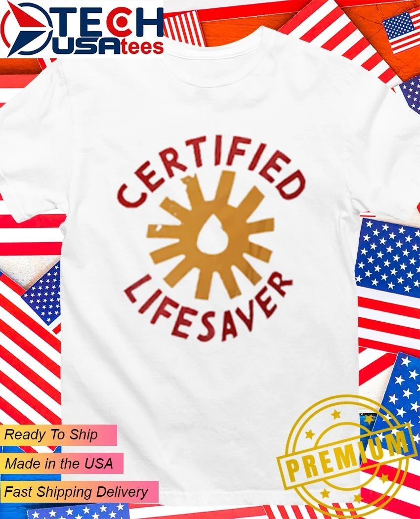 Certified Lifesaver logo - Adult & Kids T-Shirts, Sweatshirts & Hoodies apparel design preview 1
