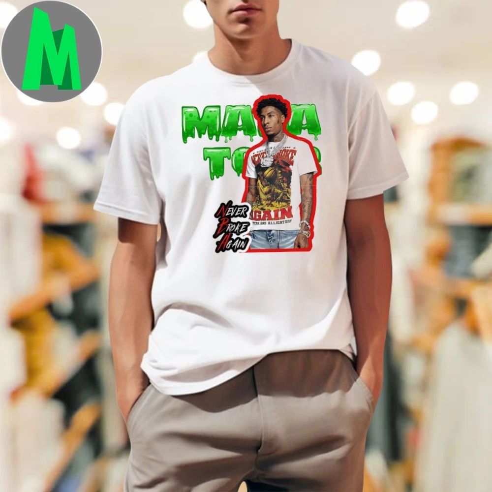 Masa Tour Never Broke again NBA YoungBoy 2025 - Adult & Kids T-Shirts, Sweatshirts & Hoodies apparel design preview 1