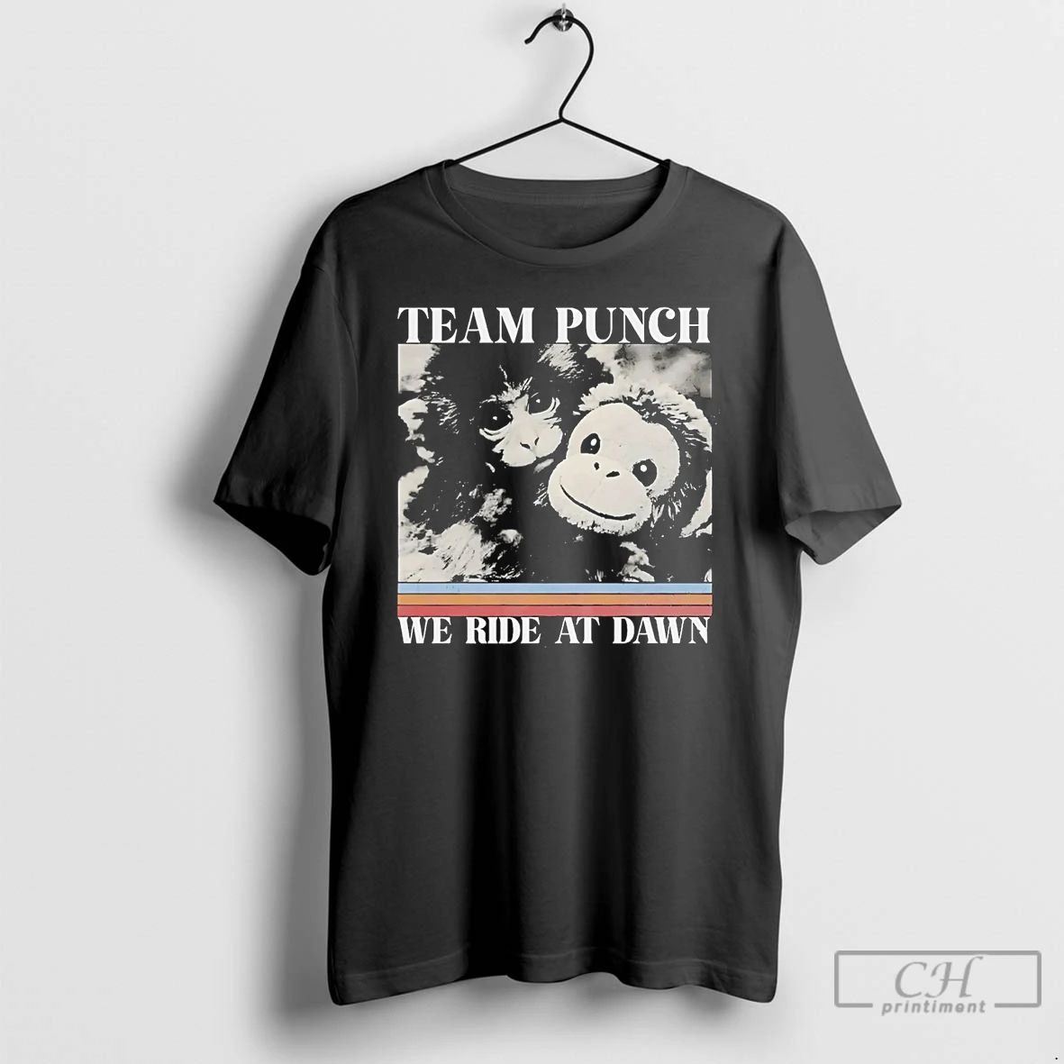 Classic Monkey Punch Team We Ride At Dawn - Adult & Kids T-Shirts, Sweatshirts & Hoodies apparel design preview 1