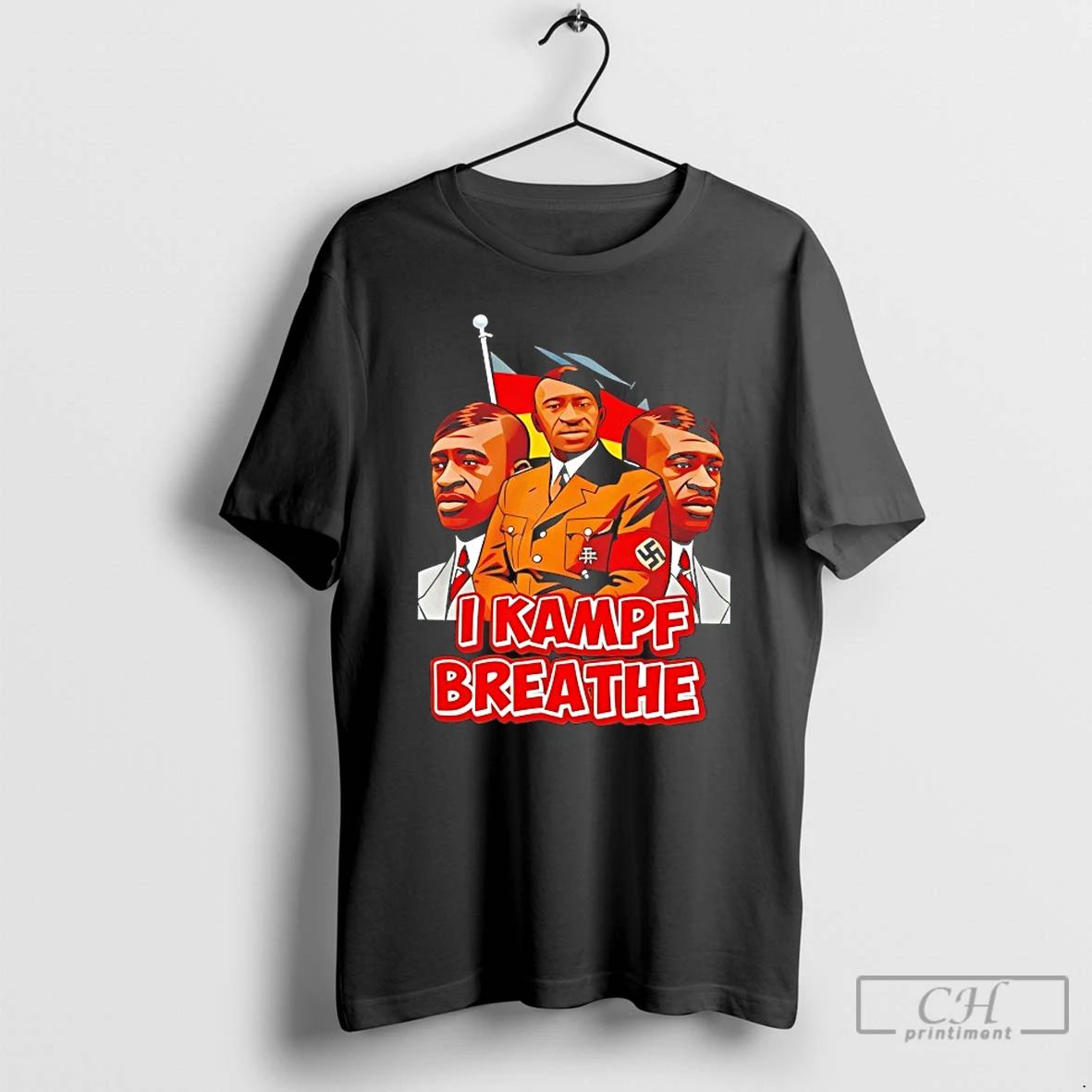 Classic George Floyd Hitler I Kampf Breathe - Adult & Kids T-Shirts, Sweatshirts & Hoodies apparel design preview 1