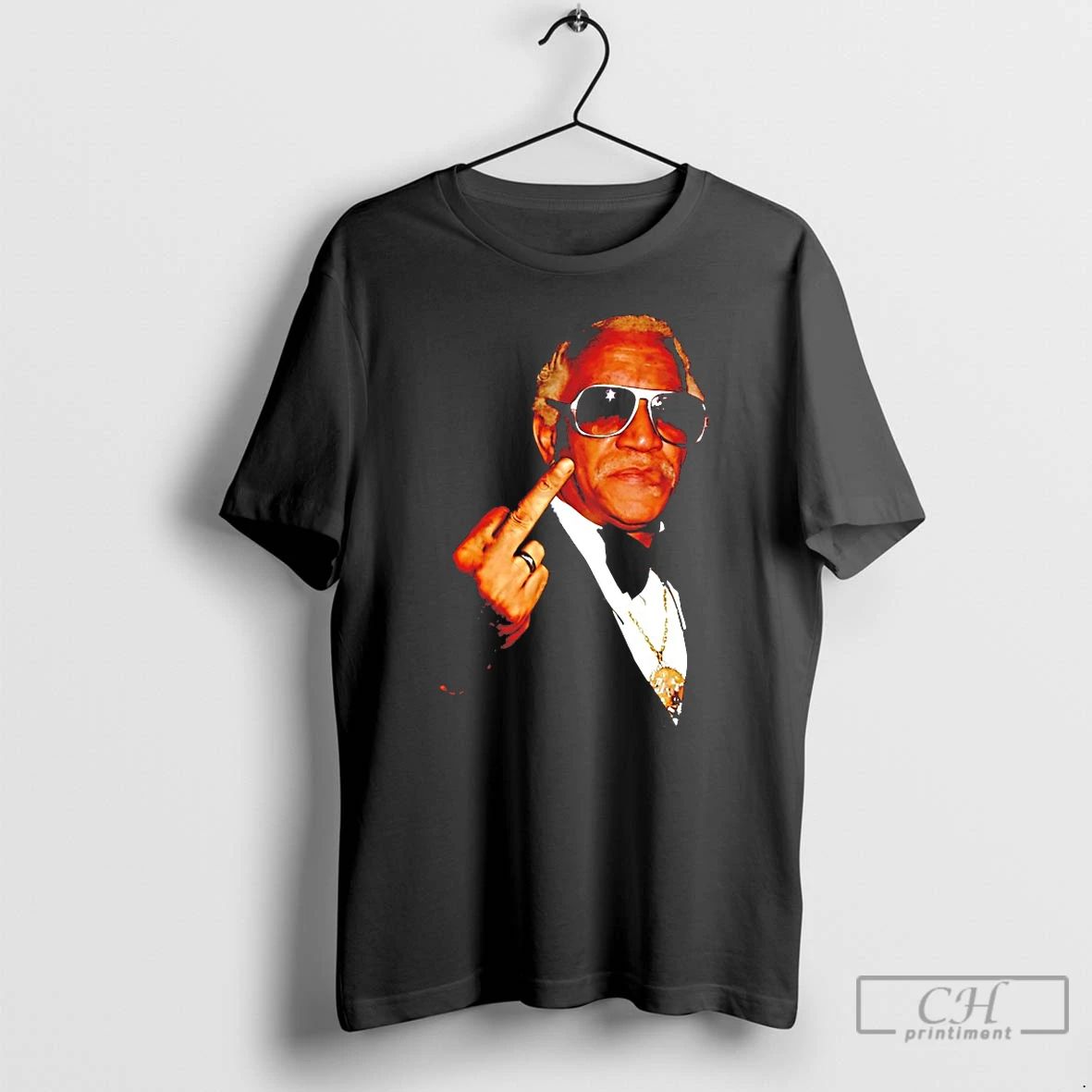 Classic Redd Foxx Sanford And Son Flipping The Bird - Adult & Kids T-Shirts, Sweatshirts & Hoodies apparel design preview 1