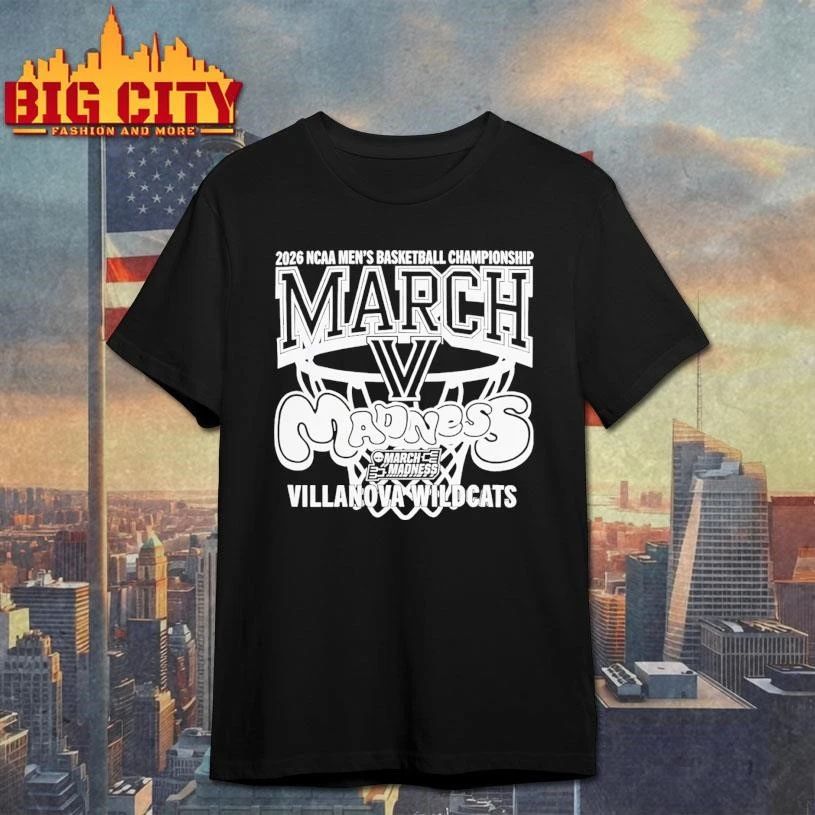Villanova Wildcats 2026 NCAA Men's Championship March - Adult & Kids T-Shirts, Sweatshirts & Hoodies apparel design preview 1