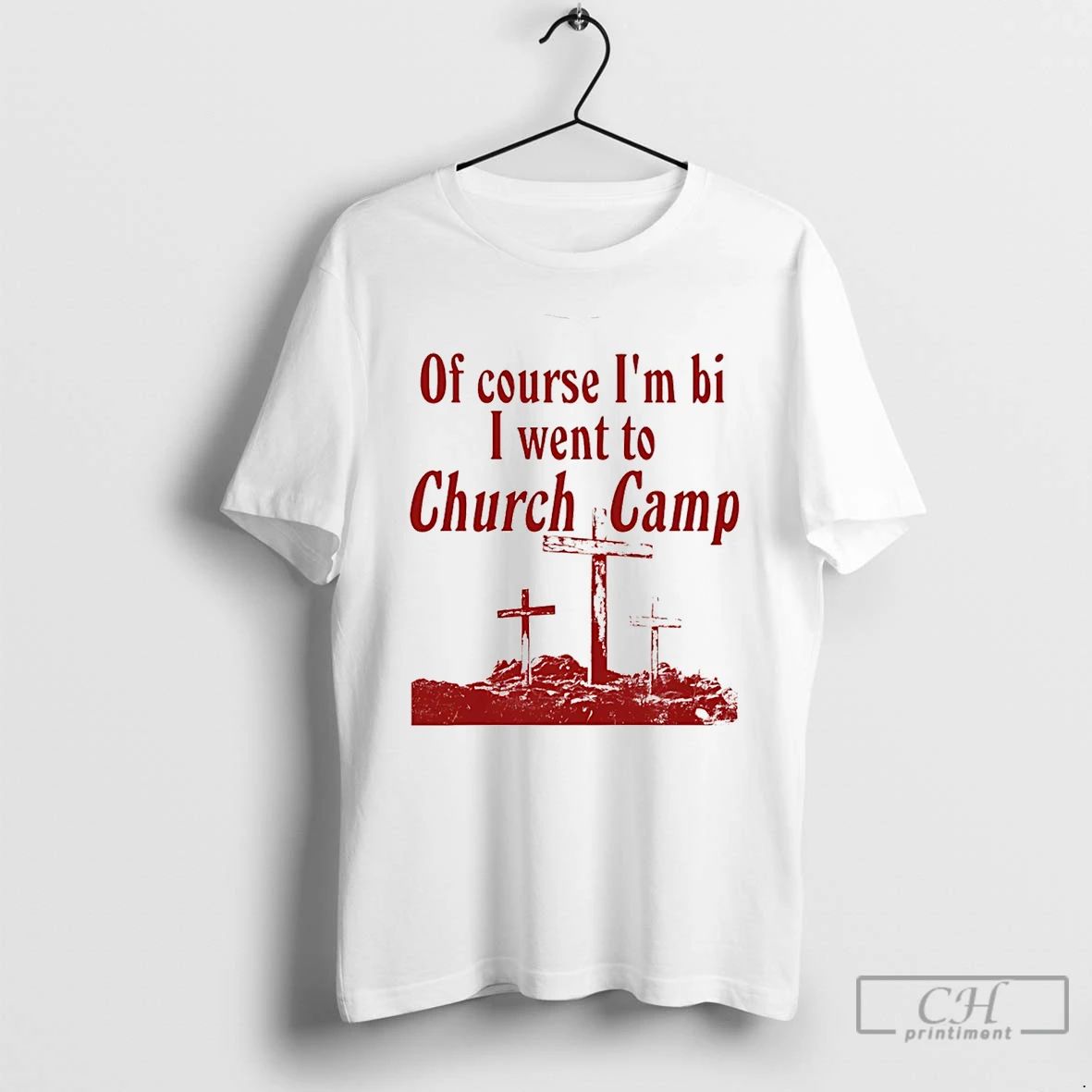 Classic Of Course Im Bi I Went To Church Camp Bible - Adult & Kids T-Shirts, Sweatshirts & Hoodies apparel design preview 1