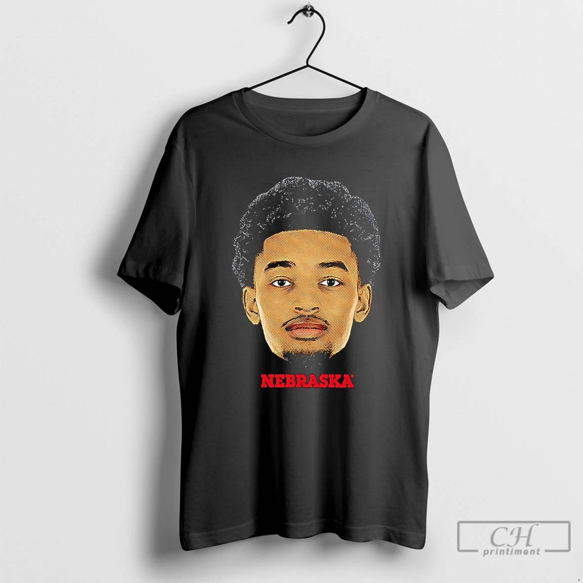Classic Quentin Rhymes Nebraska Cornhuskers Big Head - Adult & Kids T-Shirts, Sweatshirts & Hoodies apparel design preview 1