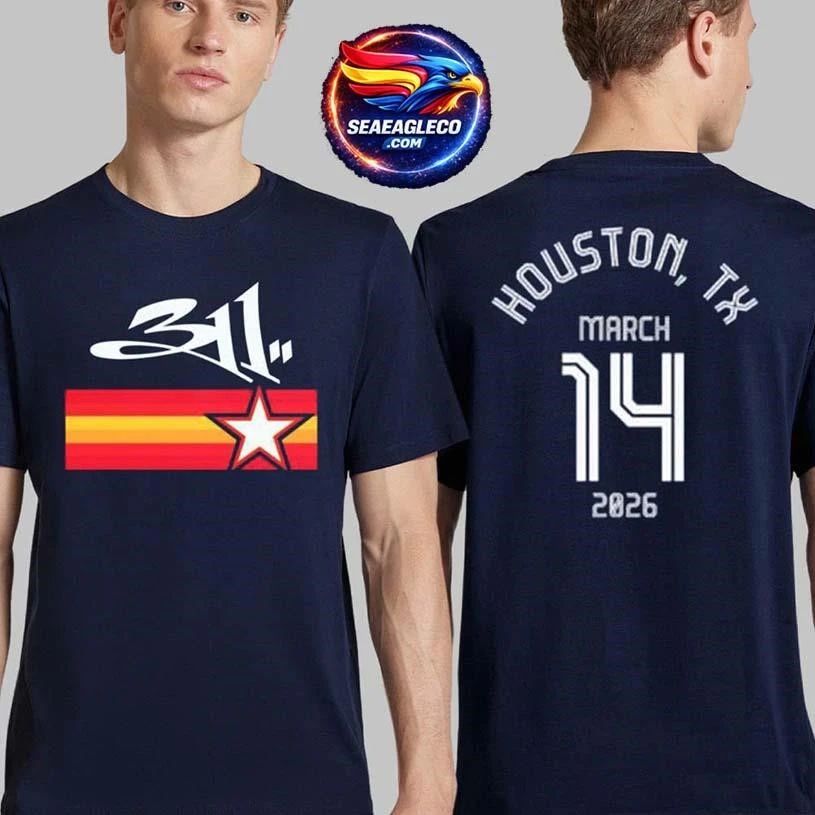 311 Houston Texas 2026 Event Moon to Mars Festival On - Adult & Kids T-Shirts, Sweatshirts & Hoodies apparel design preview 1