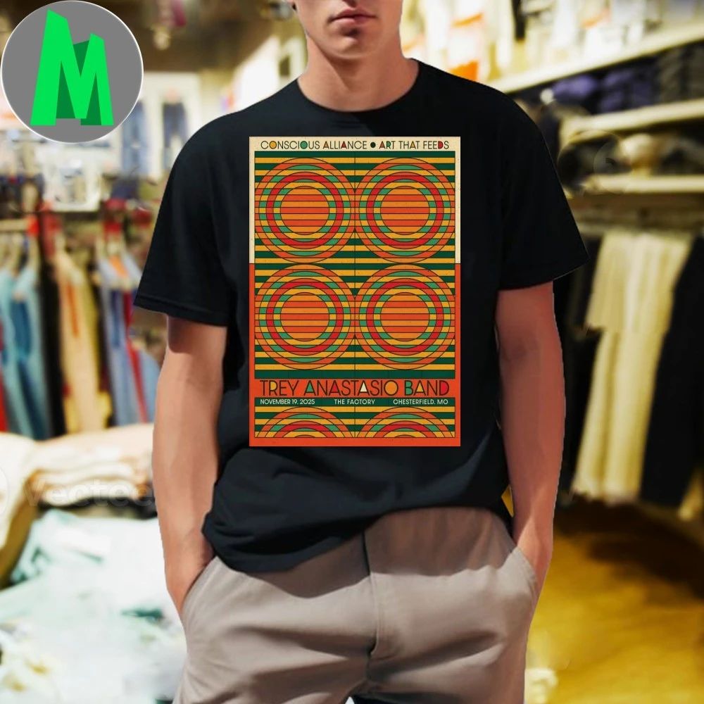 Trey Anastasio Band Nov 19 2025 The Factory Show - Adult & Kids T-Shirts, Sweatshirts & Hoodies apparel design preview 1