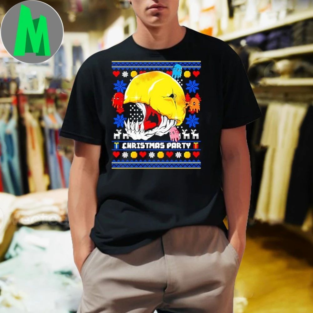 Spoiler Inc inspired by Pacman Xmas Eater - Adult & Kids T-Shirts, Sweatshirts & Hoodies apparel design preview 1
