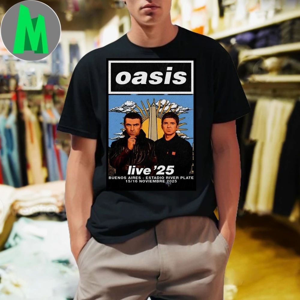 Oasis November 15-16 2025 Buenos Aires Argentina - Adult & Kids T-Shirts, Sweatshirts & Hoodies apparel design preview 1