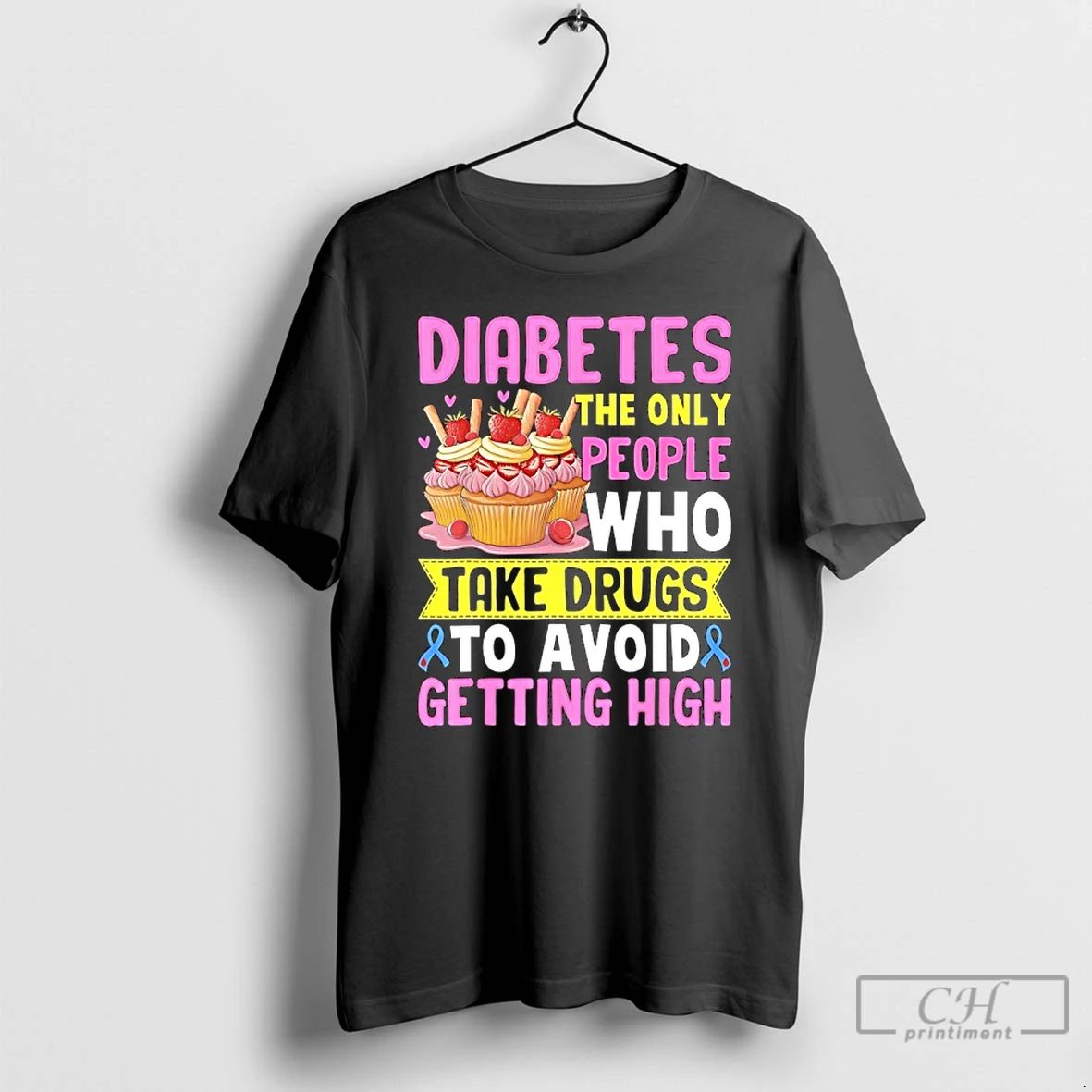 Classic Diabetes The Only People Who Take Drugs To - Adult & Kids T-Shirts, Sweatshirts & Hoodies apparel design preview 1