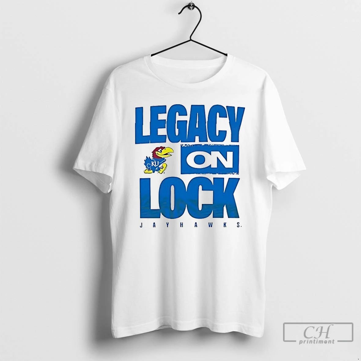 Classic Kansas Jayhawks Legacy On Lock - Adult & Kids T-Shirts, Sweatshirts & Hoodies apparel design preview 1