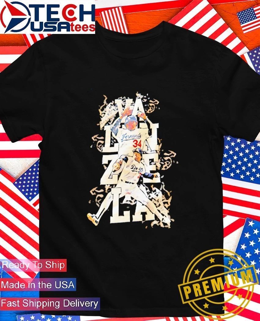 Los Angeles Dodgers Fernando Valenzuela player - Adult & Kids T-Shirts, Sweatshirts & Hoodies apparel design preview 1