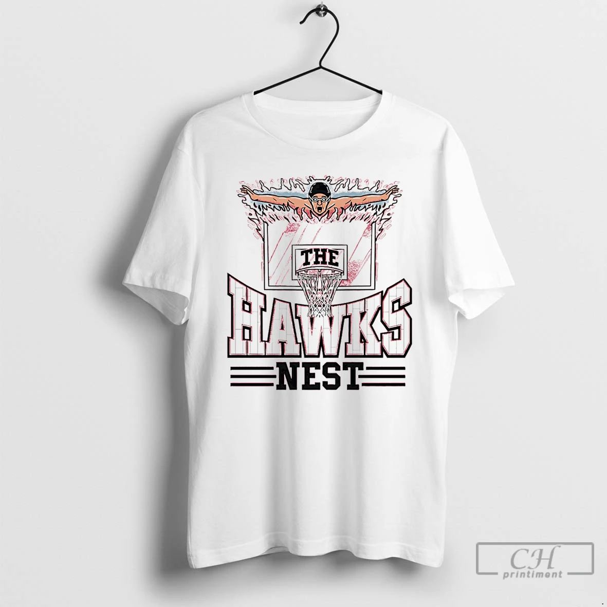 Classic Oh The Hawks Nest Swimming X Basketball - Adult & Kids T-Shirts, Sweatshirts & Hoodies apparel design preview 1
