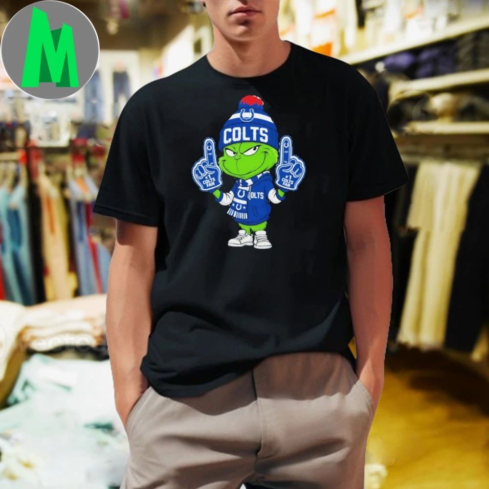Grinch Indianapolis Colts Logo - Adult & Kids T-Shirts, Sweatshirts & Hoodies apparel design preview 1
