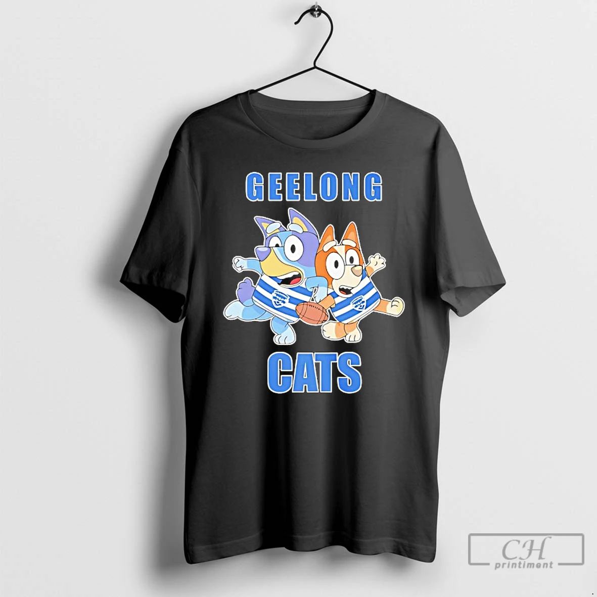 Classic Bluey Bingo Geelong Cats Football Fans Rugby - Adult & Kids T-Shirts, Sweatshirts & Hoodies apparel design preview 1