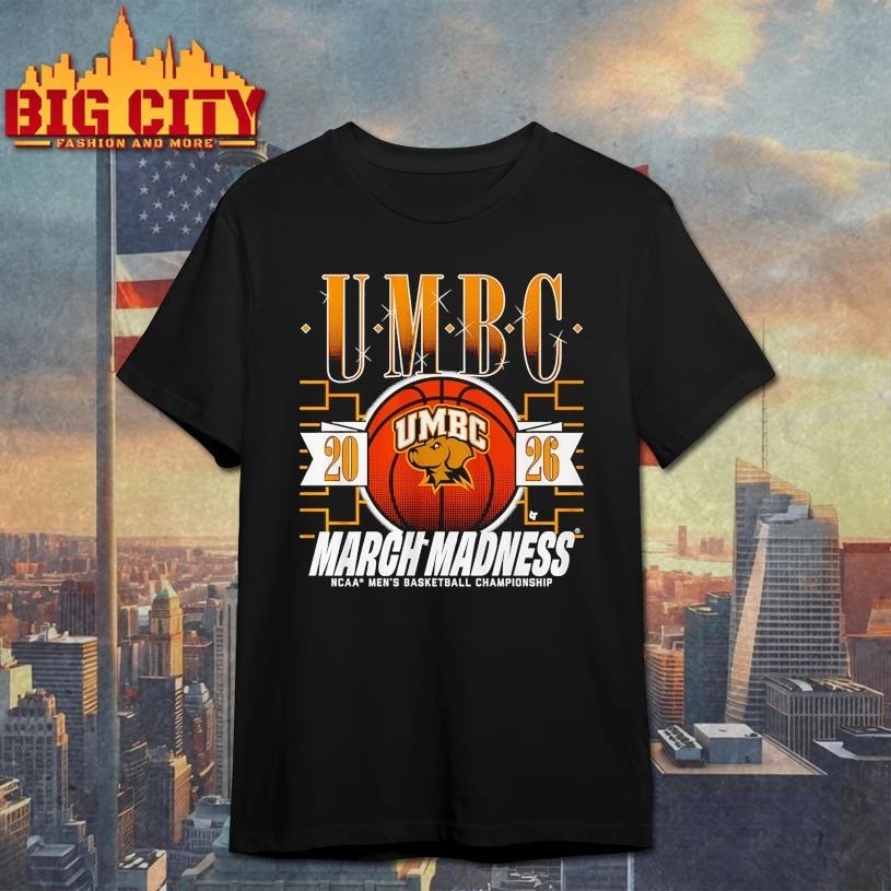 March Madness UMBC Retrievers 2026 NCAA men's - Adult & Kids T-Shirts, Sweatshirts & Hoodies apparel design preview 1