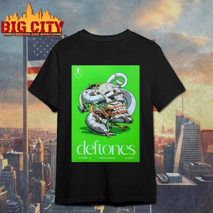 Deftones CDMX Mexico 2026 Venue Poster - Adult & Kids T-Shirts, Sweatshirts & Hoodies apparel design preview 1
