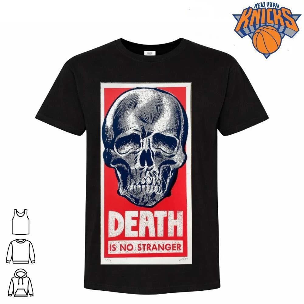 Death Is No Stranger Grunge Skull Art Aesthetic Punk - Adult & Kids T-Shirts, Sweatshirts & Hoodies apparel design preview 1