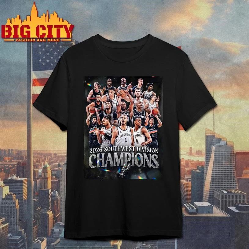 Celebrates San Antonio Spurs NBA Champions 2026 - Adult & Kids T-Shirts, Sweatshirts & Hoodies apparel design preview 1
