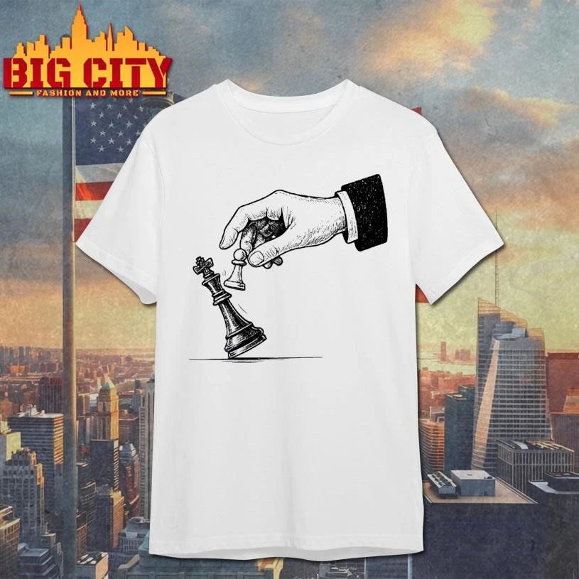 Anti Trump Pawn Knocks Down King Chess - Adult & Kids T-Shirts, Sweatshirts & Hoodies apparel design preview 1