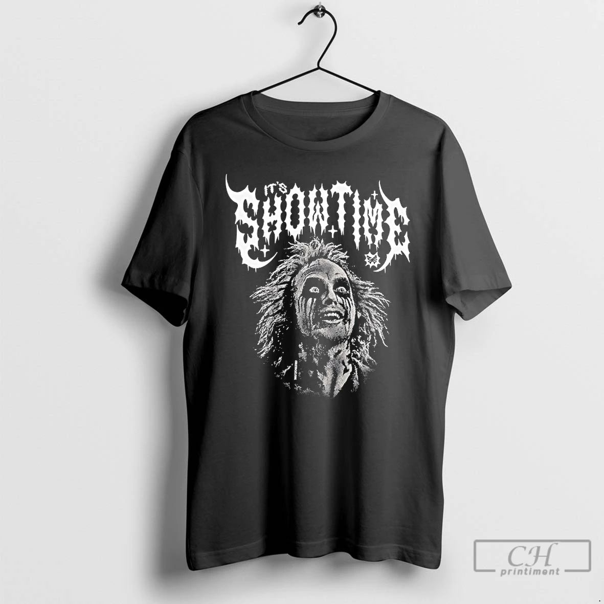 Classic Beetlejuice Metal Its Showtime - Adult & Kids T-Shirts, Sweatshirts & Hoodies apparel design preview 1