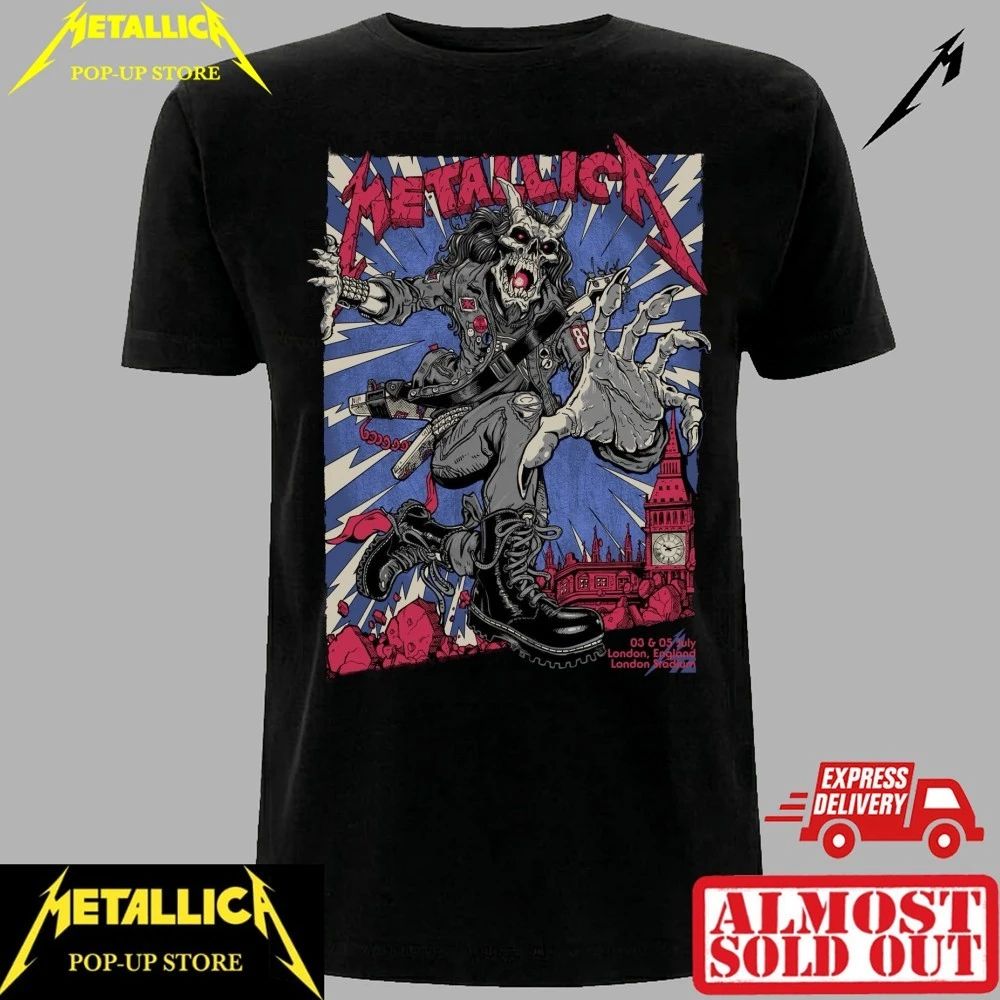 Metallica M72 London 2026 Premium Graphic Band - Adult & Kids T-Shirts, Sweatshirts & Hoodies apparel design preview 1