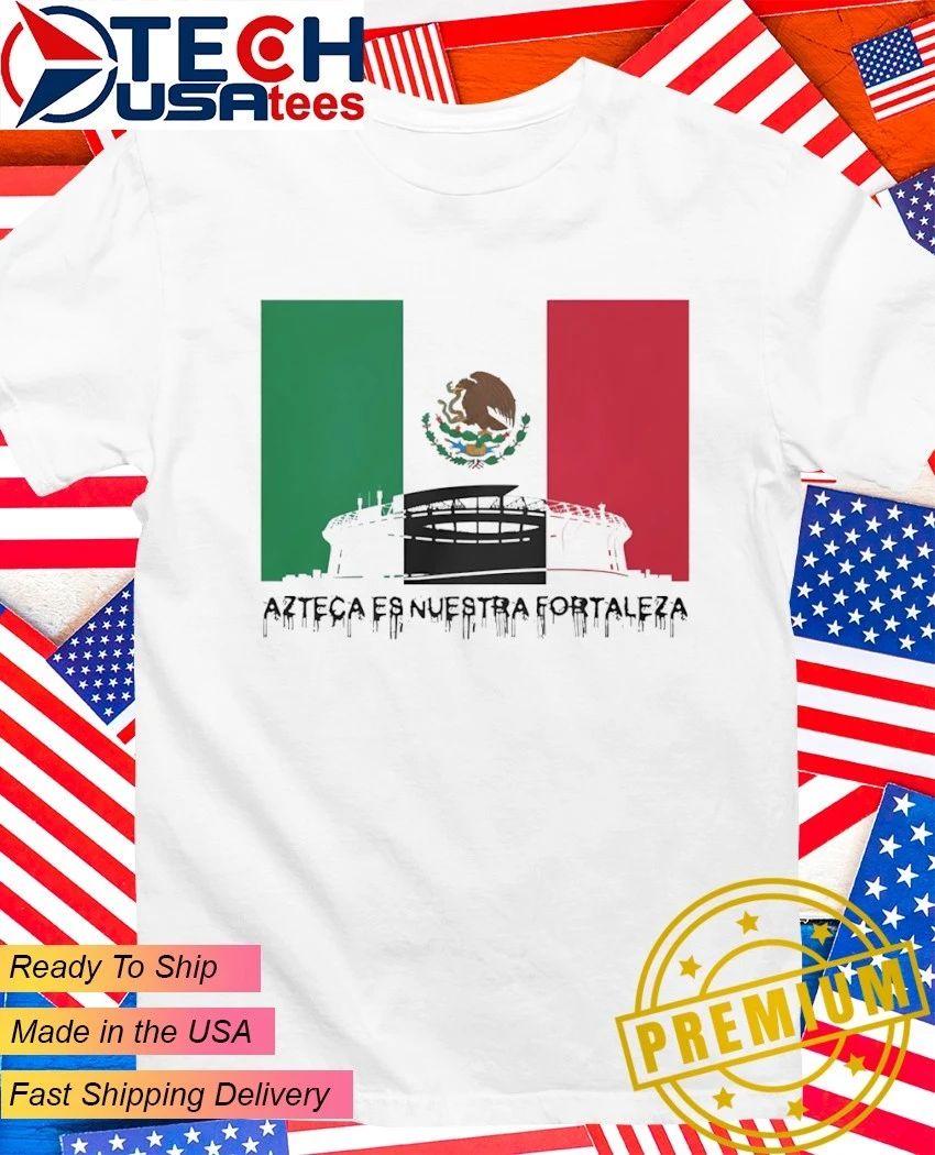 Estadio Azteca Altitude Mexico Football flag - Adult & Kids T-Shirts, Sweatshirts & Hoodies apparel design preview 1