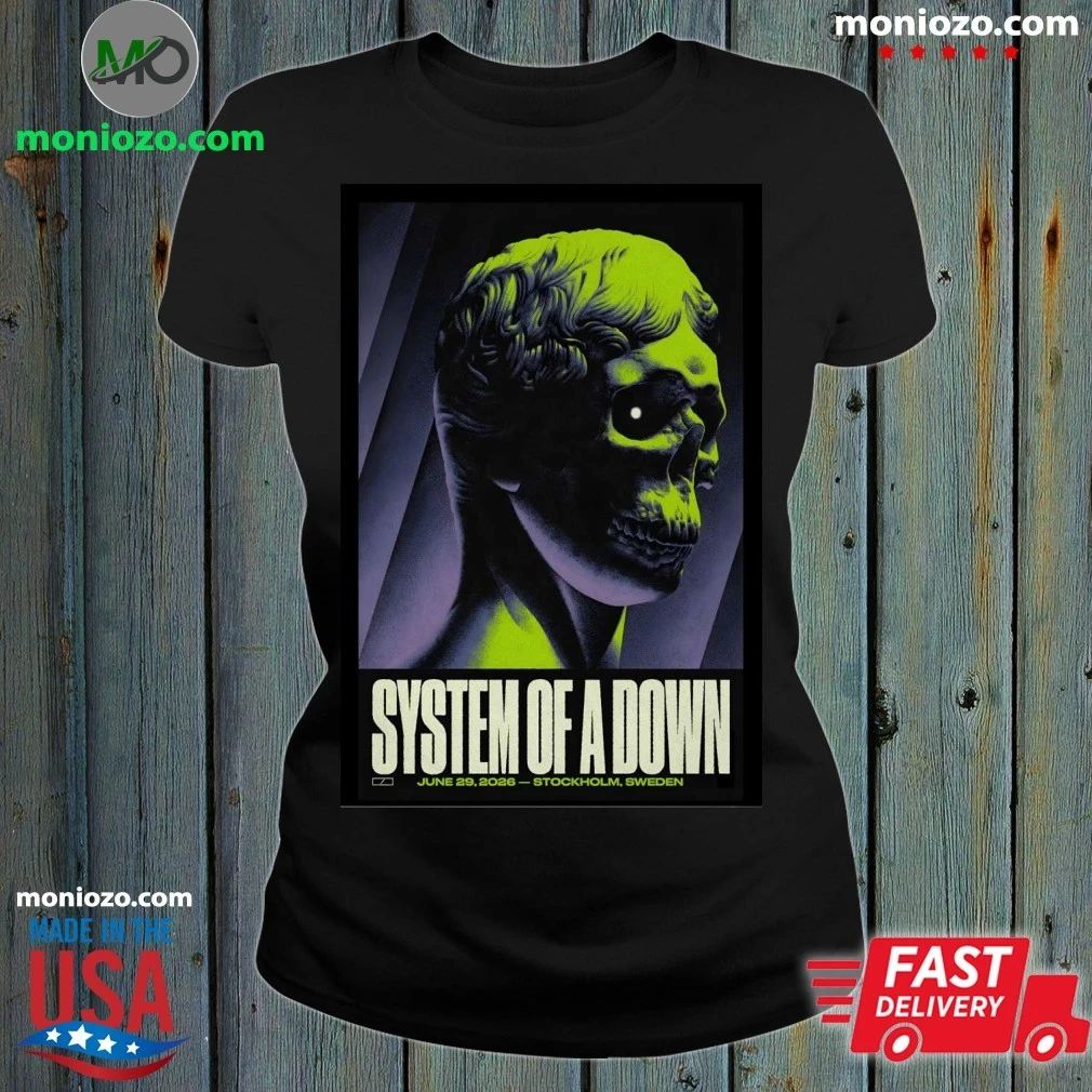 System Of A Down June 29 2026 Strawberry Arena in - Adult & Kids T-Shirts, Sweatshirts & Hoodies apparel design preview 1