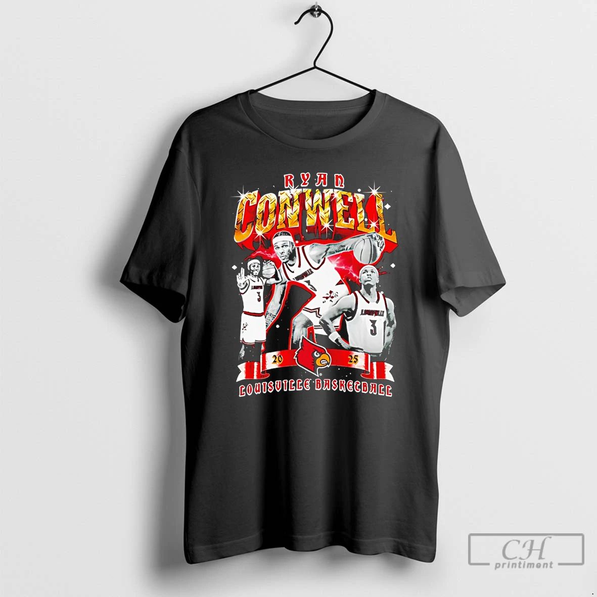 Classic Ryan Conwell Louisville Cardinals 90s Retro - Adult & Kids T-Shirts, Sweatshirts & Hoodies apparel design preview 1