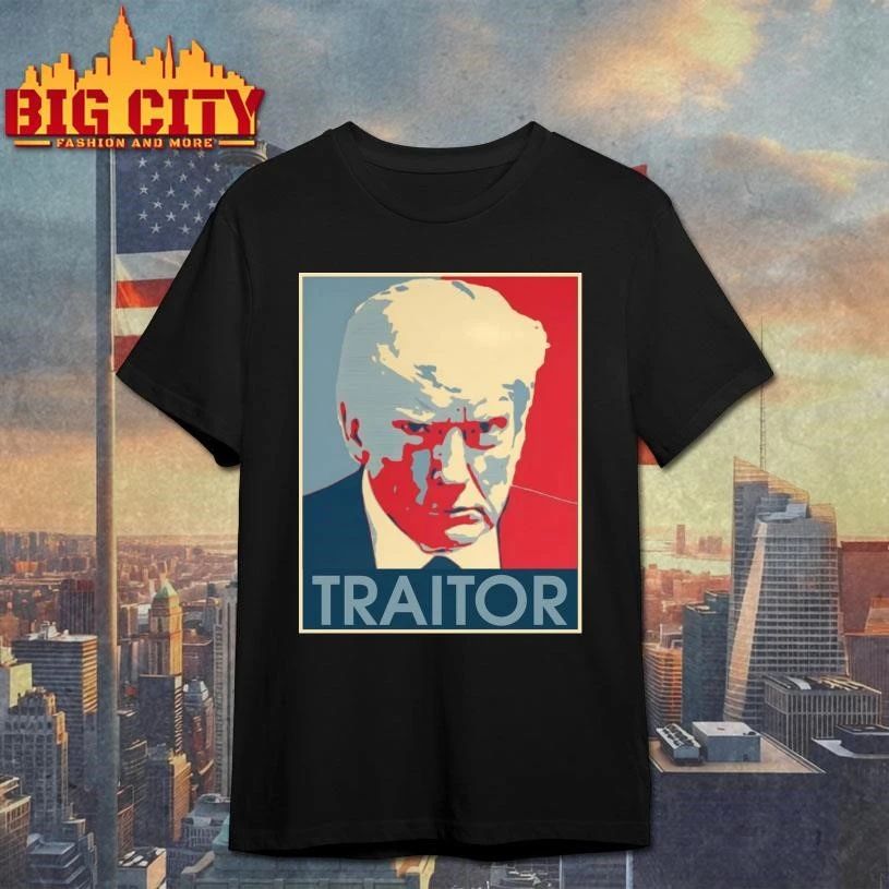 Donald Trump Mugshot Traitor - Adult & Kids T-Shirts, Sweatshirts & Hoodies apparel design preview 1