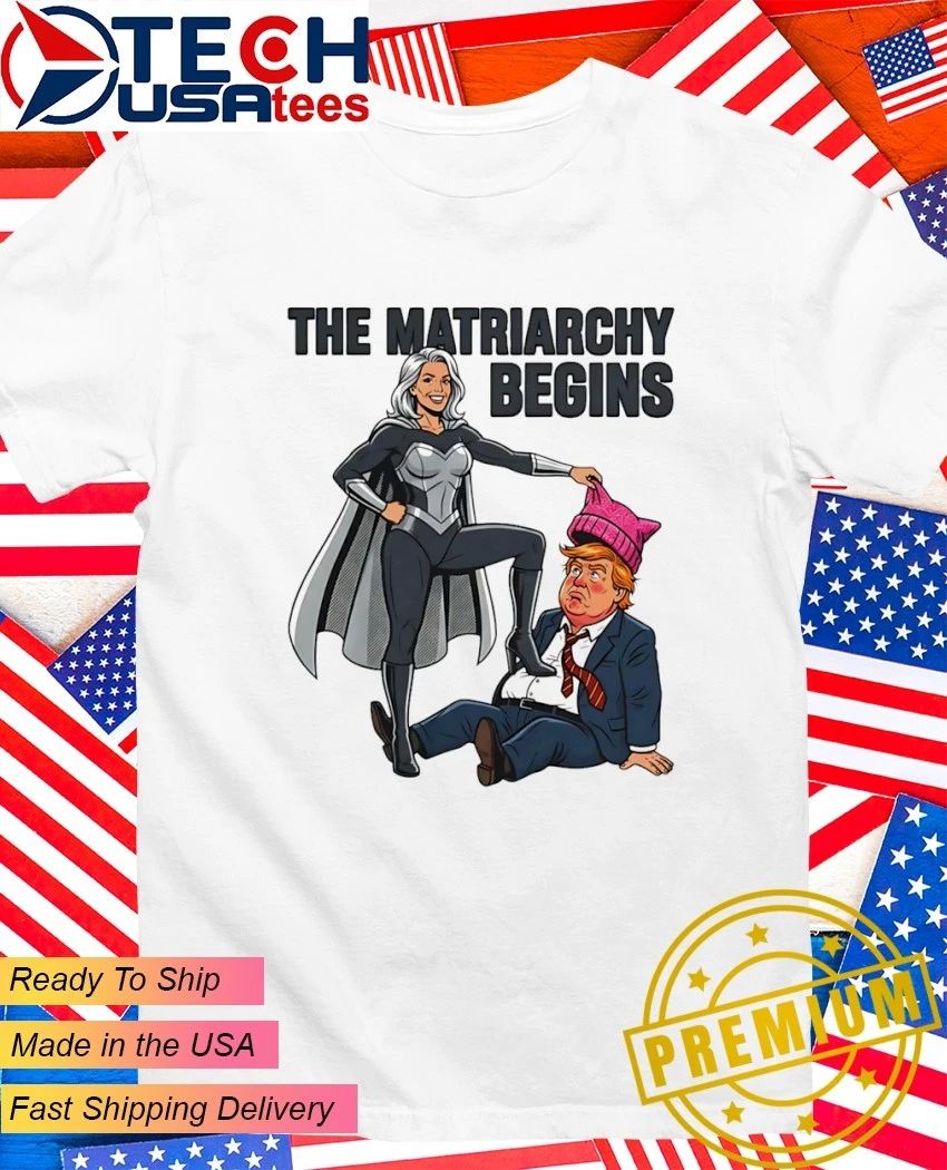 The Matriarchy Begins Mature Superheroine Trump funny - Adult & Kids T-Shirts, Sweatshirts & Hoodies apparel design preview 1