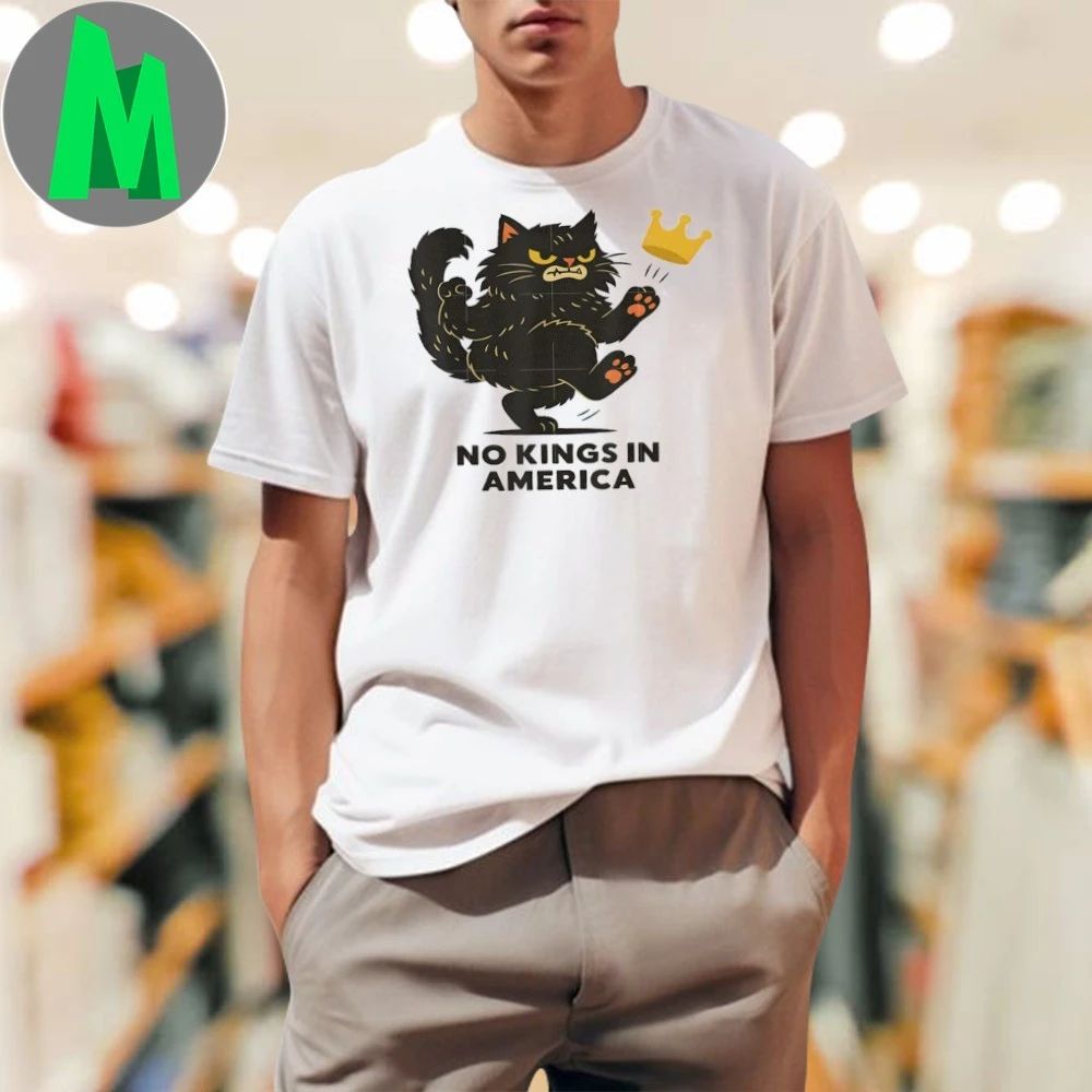 No Kings Cat Patriotic Men Women Liberty - Adult & Kids T-Shirts, Sweatshirts & Hoodies apparel design preview 1