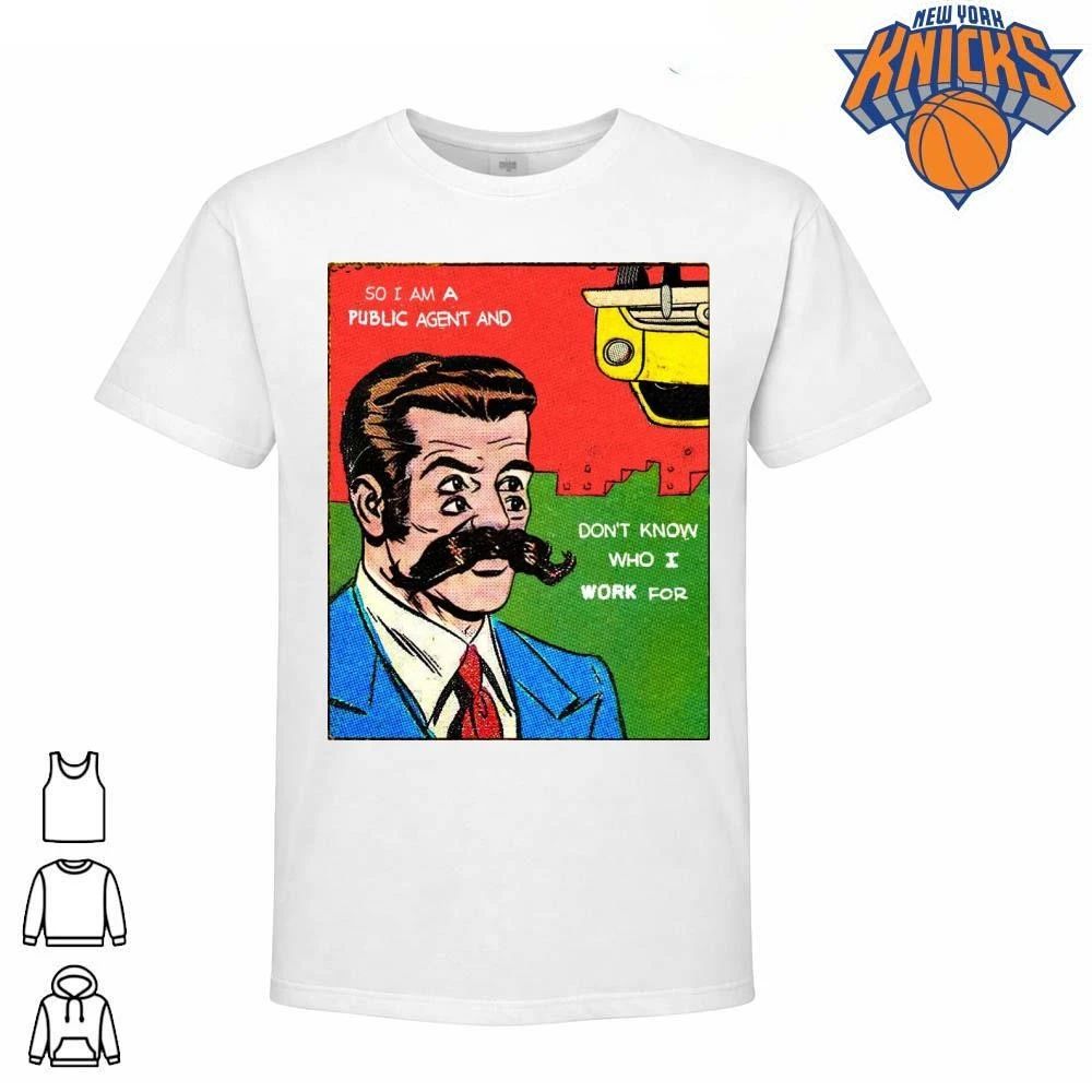 Vintage Comic Public Agent Four Eyes Mustache Retro - Adult & Kids T-Shirts, Sweatshirts & Hoodies apparel design preview 1