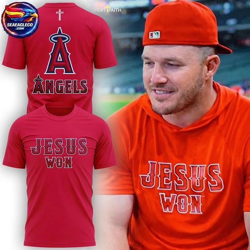Los Angeles Angels Jesus Won 2026 We Will Prevail Two - Adult & Kids T-Shirts, Sweatshirts & Hoodies apparel design preview 1