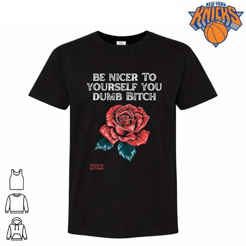 Be Nicer To Yourself Dumb Bitch Vintage Rose Tattoo - Adult & Kids T-Shirts, Sweatshirts & Hoodies apparel design preview 1