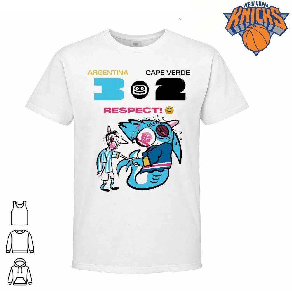 Argentina vs Cape Verde Respect World Cup Shark - Adult & Kids T-Shirts, Sweatshirts & Hoodies apparel design preview 1