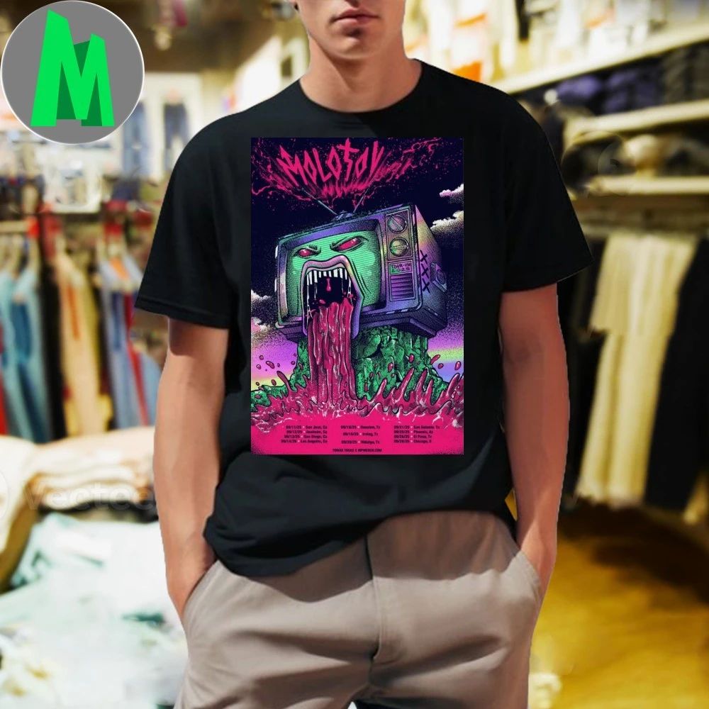 Molotov Tour September Poster 2025 - Adult & Kids T-Shirts, Sweatshirts & Hoodies apparel design preview 1