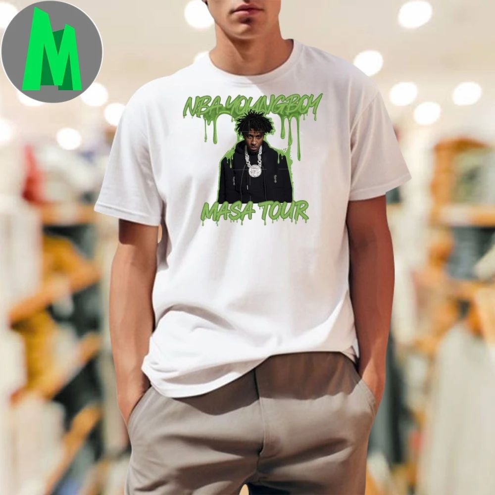 NBA YoungBoy Masa Tour 2025 - Adult & Kids T-Shirts, Sweatshirts & Hoodies apparel design preview 1