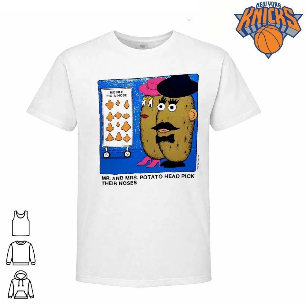 Vintage Mr And Mrs Potato Head Pick Their Noses - Adult & Kids T-Shirts, Sweatshirts & Hoodies apparel design preview 1