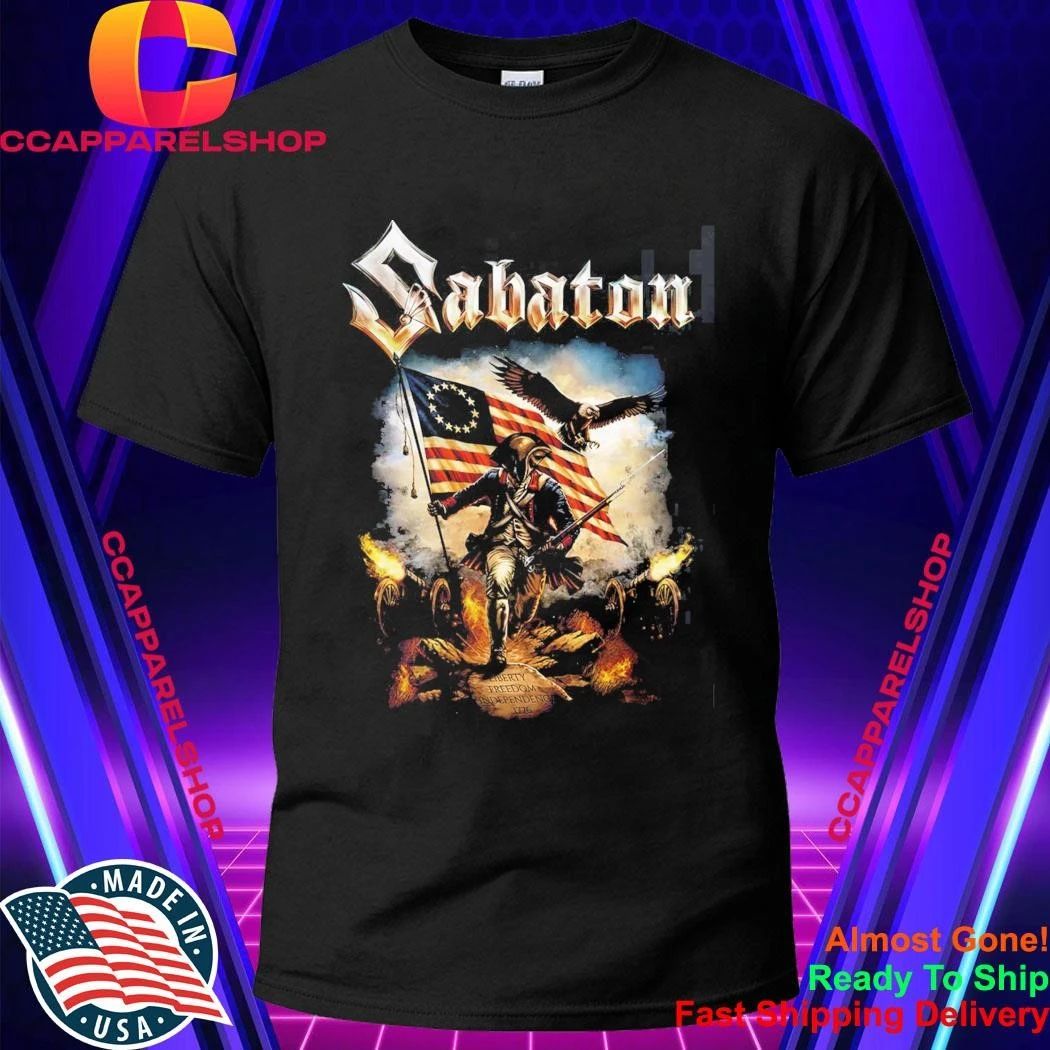 Sabaton USA Happy 4th Of July 2026 Liberty Death - Adult & Kids T-Shirts, Sweatshirts & Hoodies apparel design preview 1