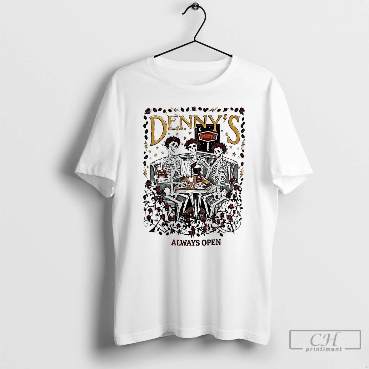 Classic Dennys Grateful Dead Always Open - Adult & Kids T-Shirts, Sweatshirts & Hoodies apparel design preview 1