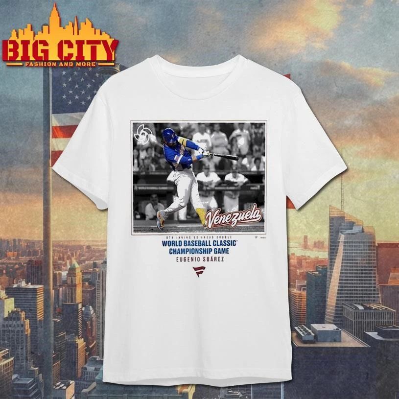 Eugenio Suárez Venezuela Baseball Suarez White 2026 - Adult & Kids T-Shirts, Sweatshirts & Hoodies apparel design preview 1