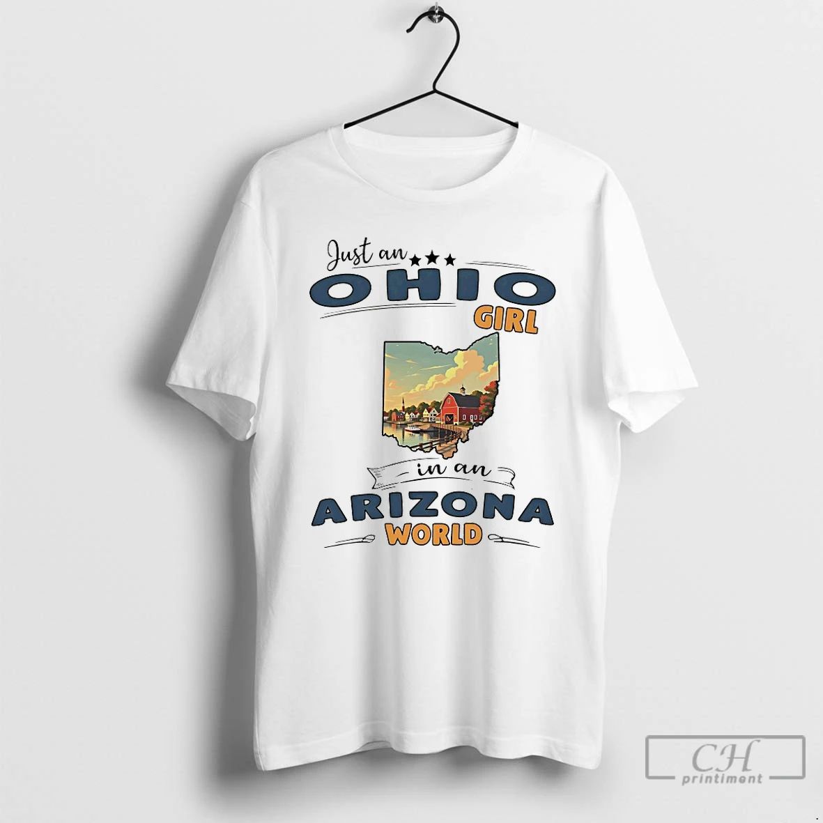 Classic Just An Ohio Girl In Arizona World - Adult & Kids T-Shirts, Sweatshirts & Hoodies apparel design preview 1